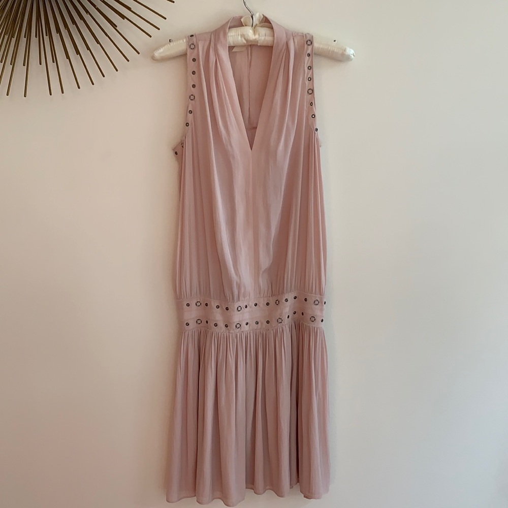 Ramy Brook Mini Dress with Rivet Trim